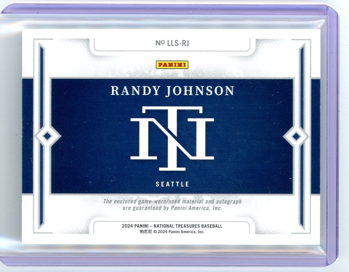 Randy Johnson 2024 Panini National Treasures Legendary autograph relic #'d 25/25