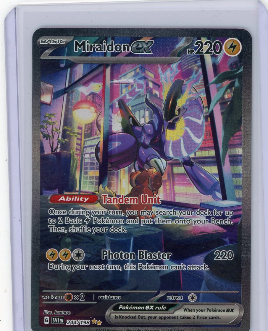 Miraidon ex Pokémon Scarlet & Violet Special Illustration Rare #244/198