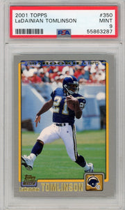LaDanian Tomlinson 2001 Topps Rookie Card PSA 9