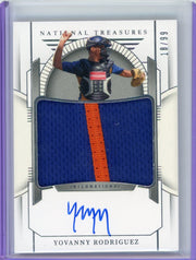 Yovanny Rodriguez 2024 Panini National Treasures patch autograph #'d 18/99
