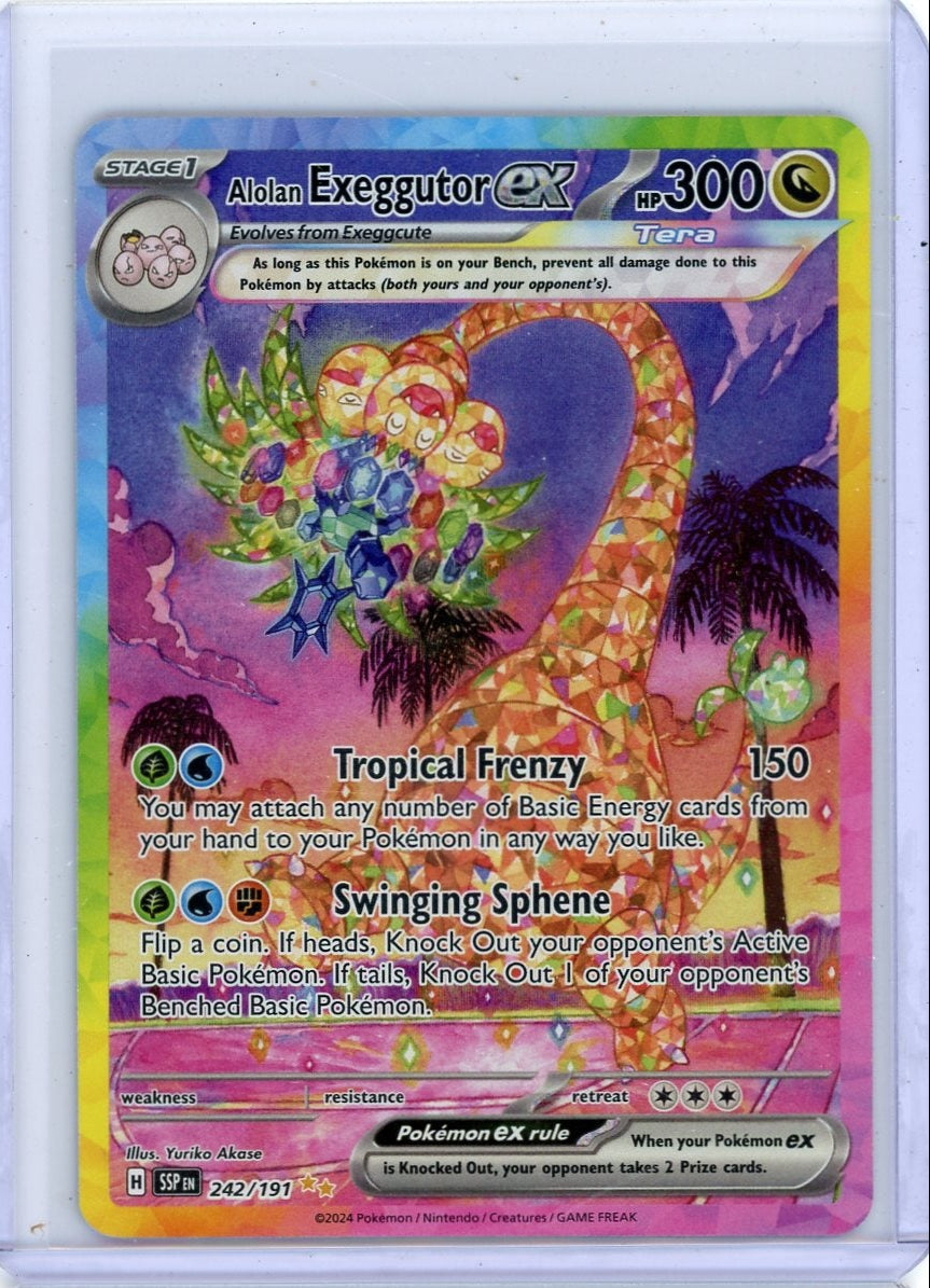 Exeggutor ex 2024 Pokemon Surging Sparks Special Illustration rare #242/191