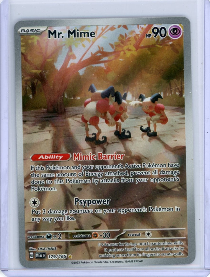 Mr. Mime 2023 Pokemon 151 Illustration rare #179/165