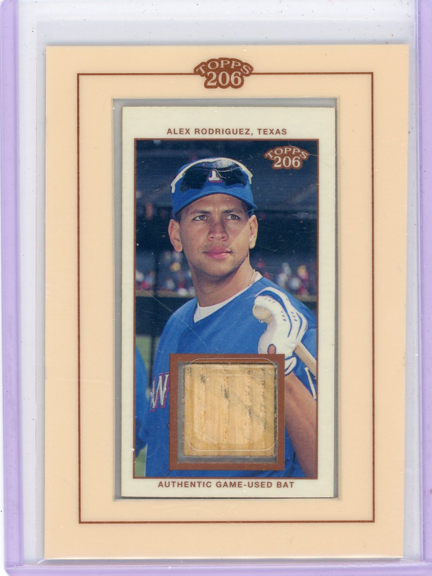 Alex Rodriguez 2002 Topps 206 Game Used Bat Relic #TR-AR
