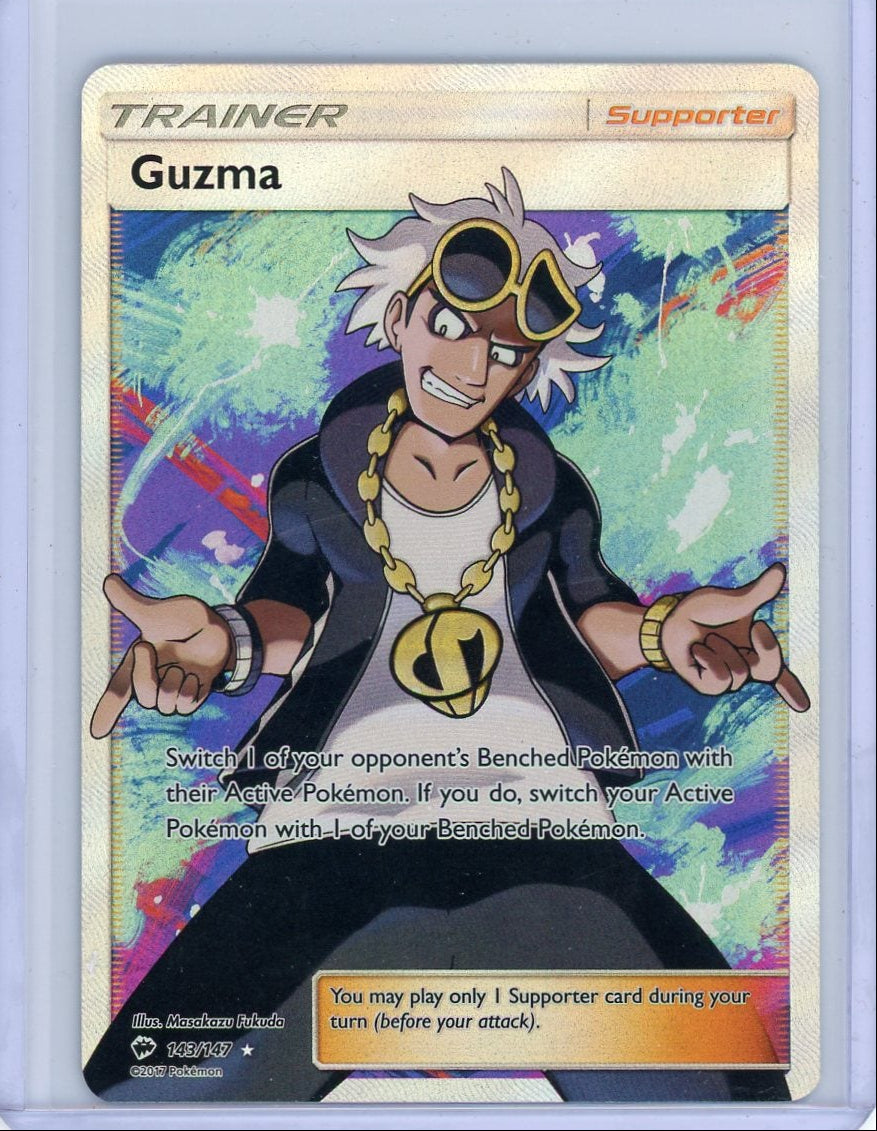 Guzma 2017 Pokemon Burning Shadows #143/147 LP – Piece Of The Game