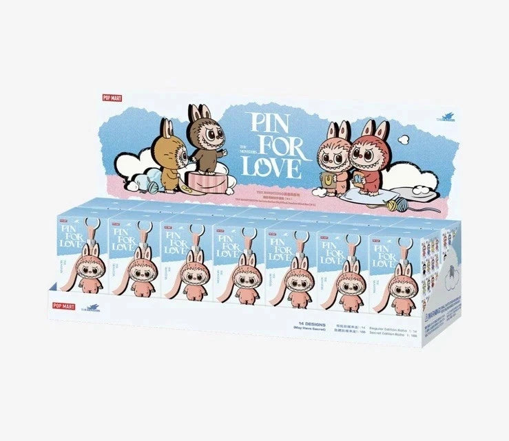 Pop Mart Labubu Pin for Love Series Letters N through Z Blind Box