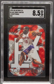 Vince Carter 1999-00 Skybx E-X E-Xceptional RED sgc 8.5