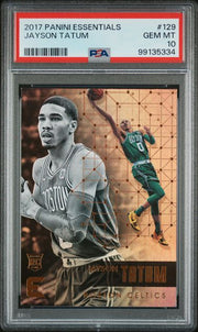 Jayson Tatum 2017 Panini Essentials #129 PSA 10 RC