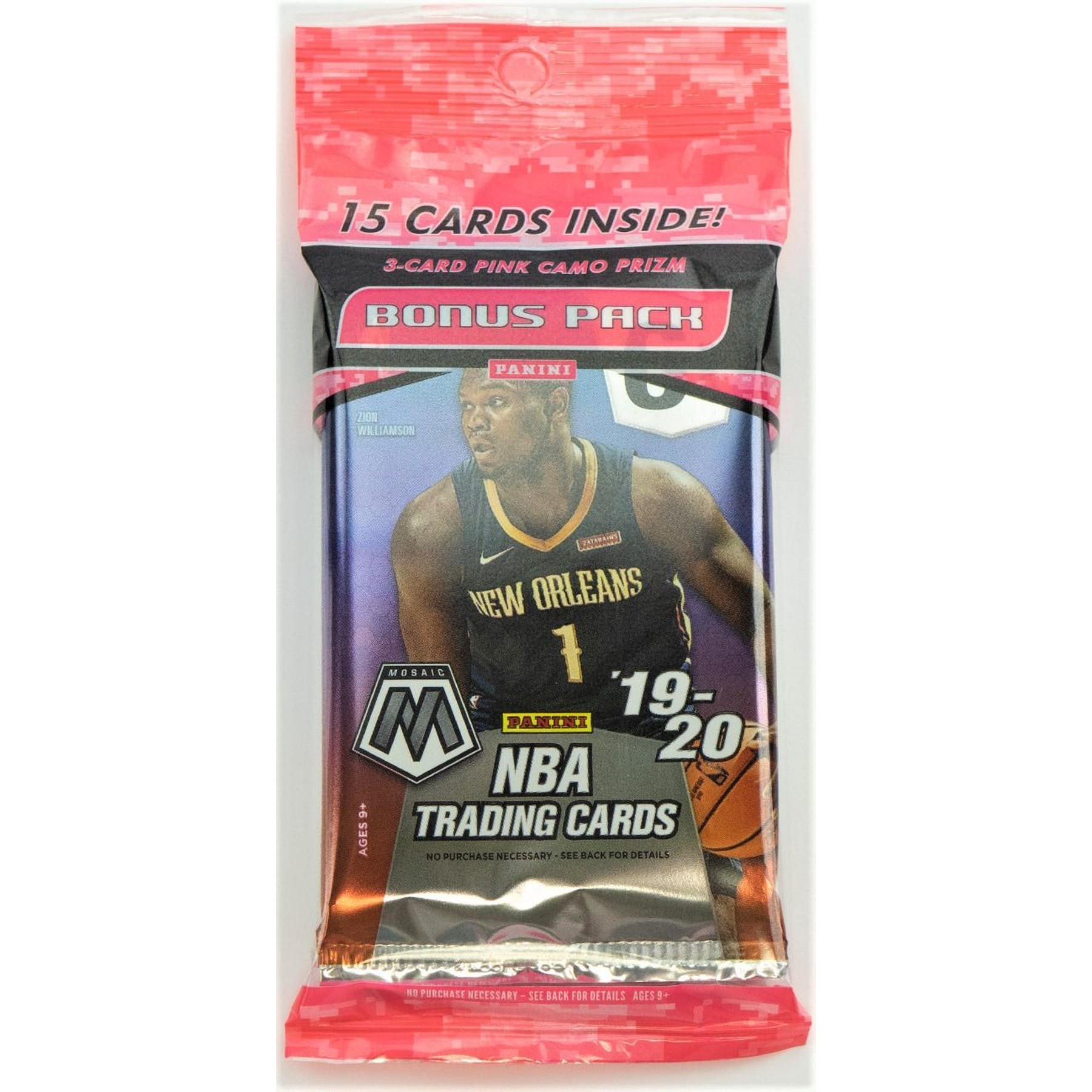 2019-20 Panini Mosaic Basketball Cello Pack