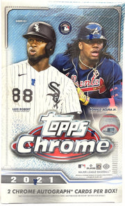 2021 Topps Baseball Chrome MLB Hobby Box