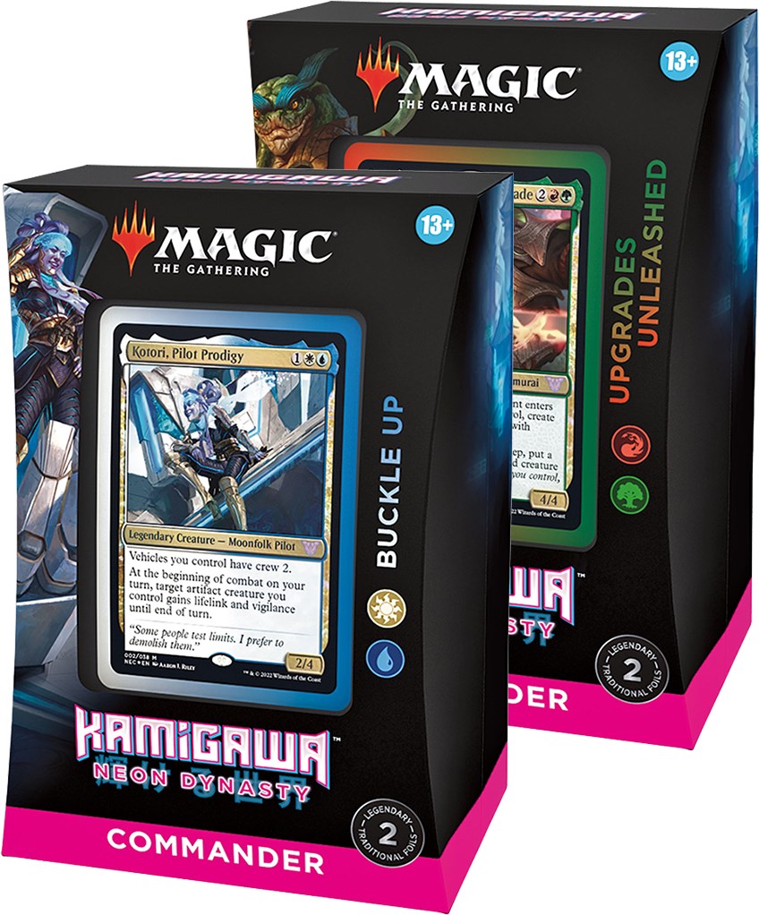mtg kotori commander deck Search Results target artifact creature you control gains lifelink and vigilance until end of turn. Duel-Commander Kotori, Pilot Prodigy deck