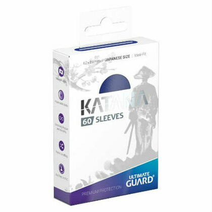 Ultimate Guard blue Katana sleeves (Japanese size) 60 count