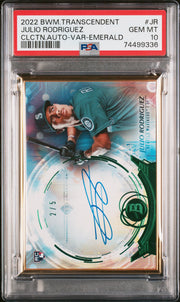 Julio Rodriguez 2022 Bowman Transcendent RC 2/5 Emerald Variation #JR PSA 10