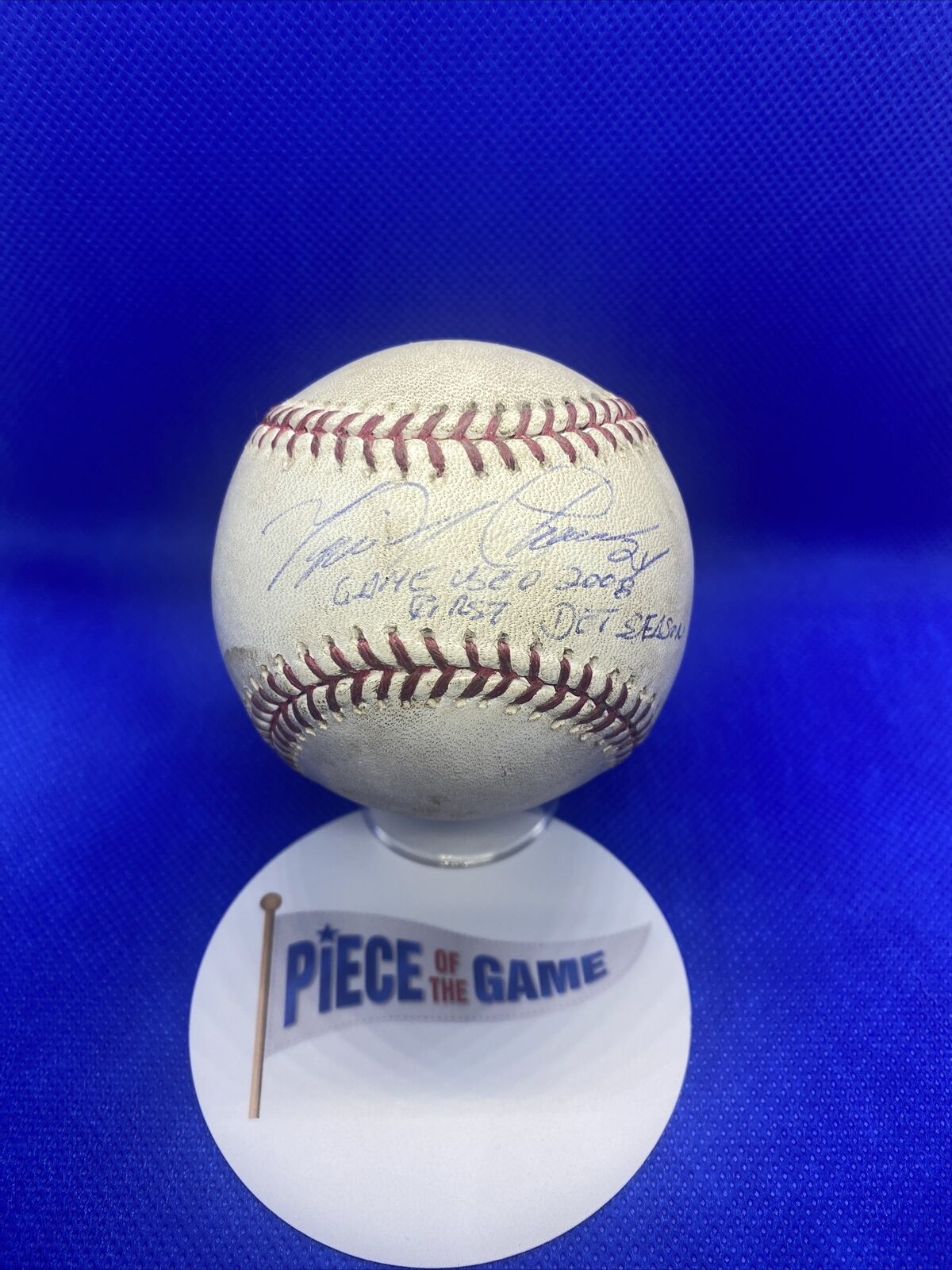 Cabrera Exclusive! Autographed Game-Used Baseball: Miguel Cabrera 1000th  XBH Game (MLB AUTHENTICATED)