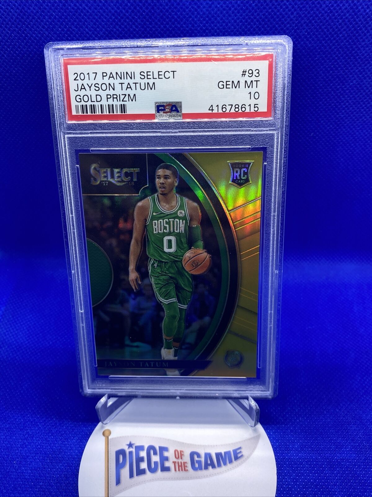 JAYSON TATUM 2017-18 SELECT CONCOURSE GOLD ROOKIE #7/10 PSA 10 Gem MINT  Celtics