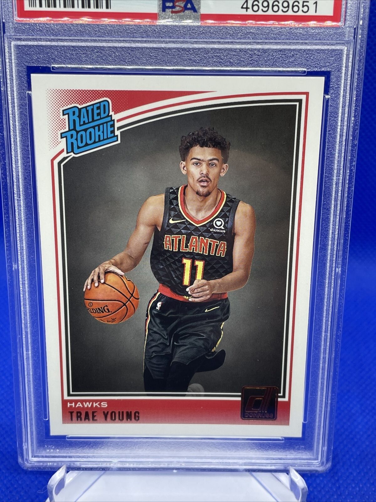 Trae Young 2018-19 Panini Donruss #198 Rookie Card RC PSA 9 MINT Atl Hawks