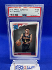 Trae Young 2018-19 Panini Donruss #198 Rookie Card RC PSA 9 MINT Atl Hawks