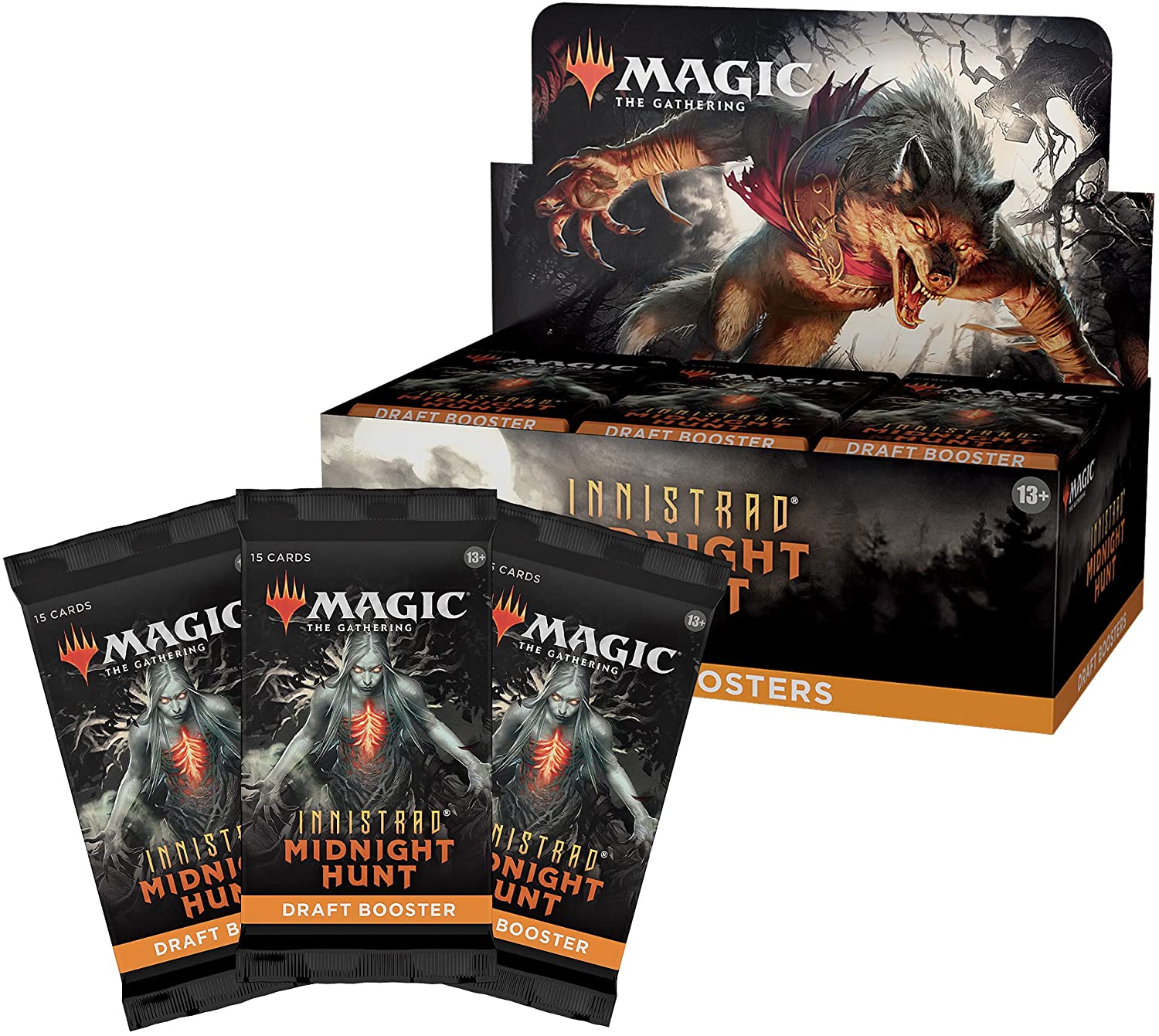 Magic The Gathering Innistrad: Midnight Hunt Draft Booster Box – Piece Of  The Game