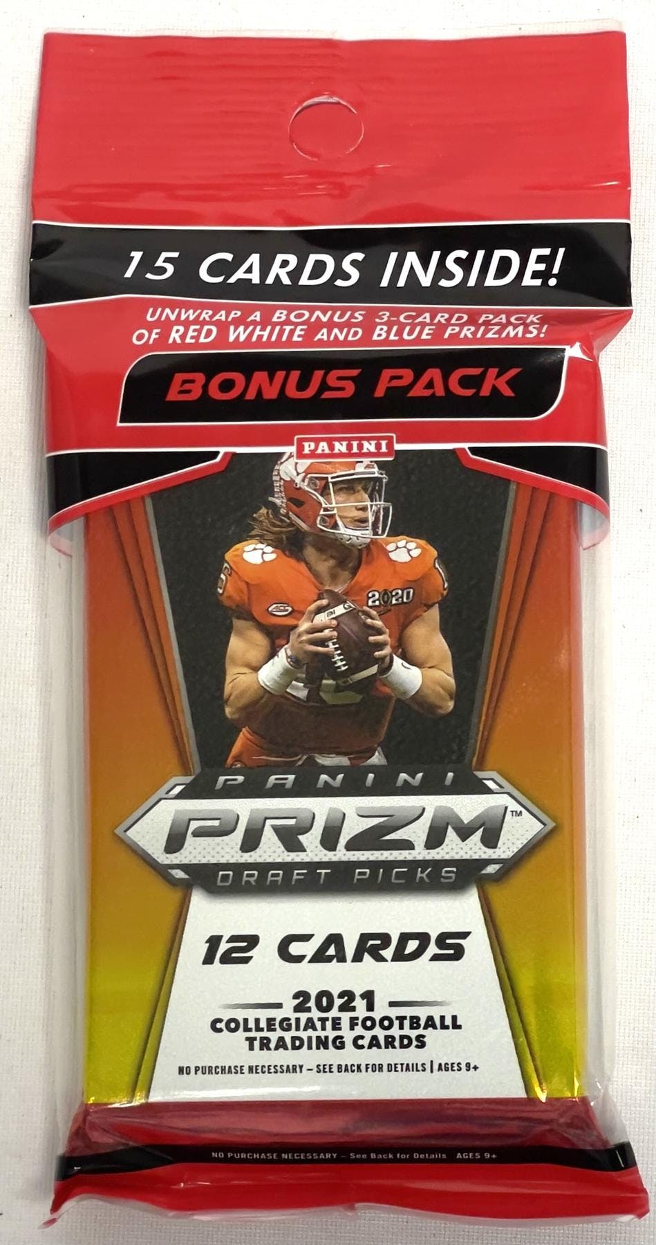 NFL Panini 2021 Prizm Draft Picks Football Trading Card Cello Pack [15 Cards]