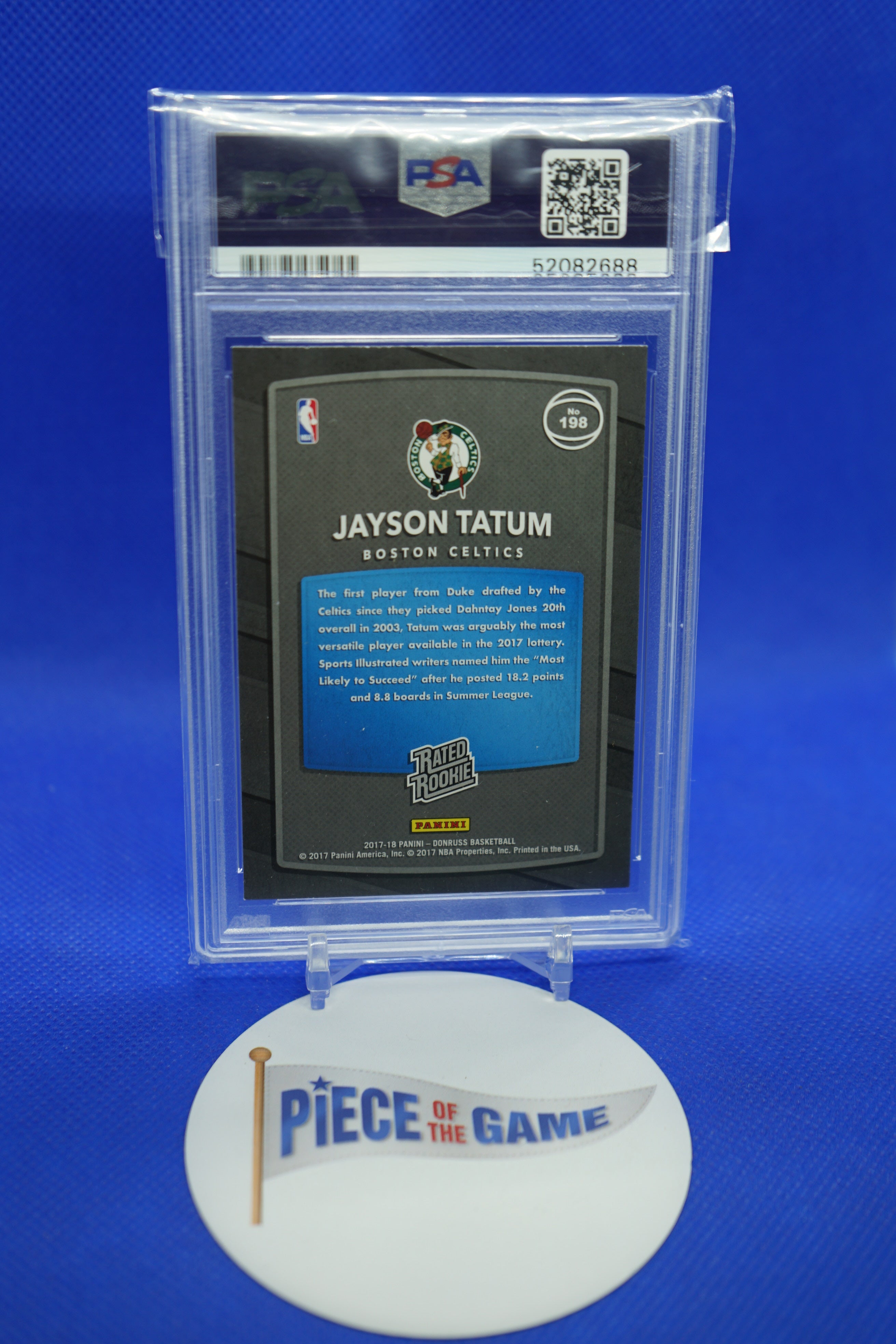 Jayson Tatum 2017-18 Panini Donruss PSA 9