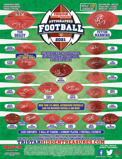 2021 Tristar Hidden Treasures Autographed Football