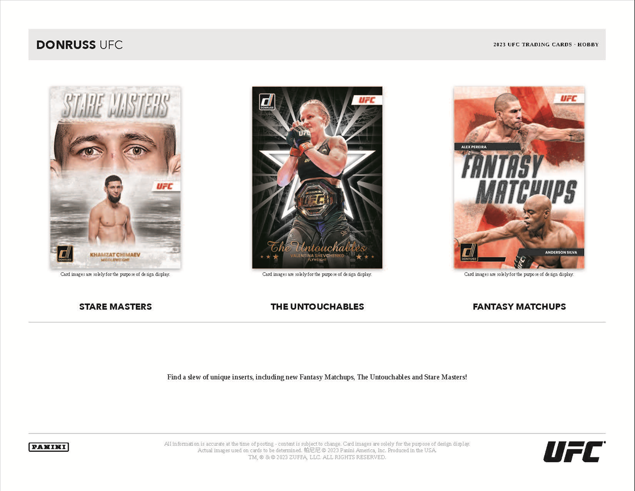 2023 Panini Donruss UFC Hobby 10 Box Case