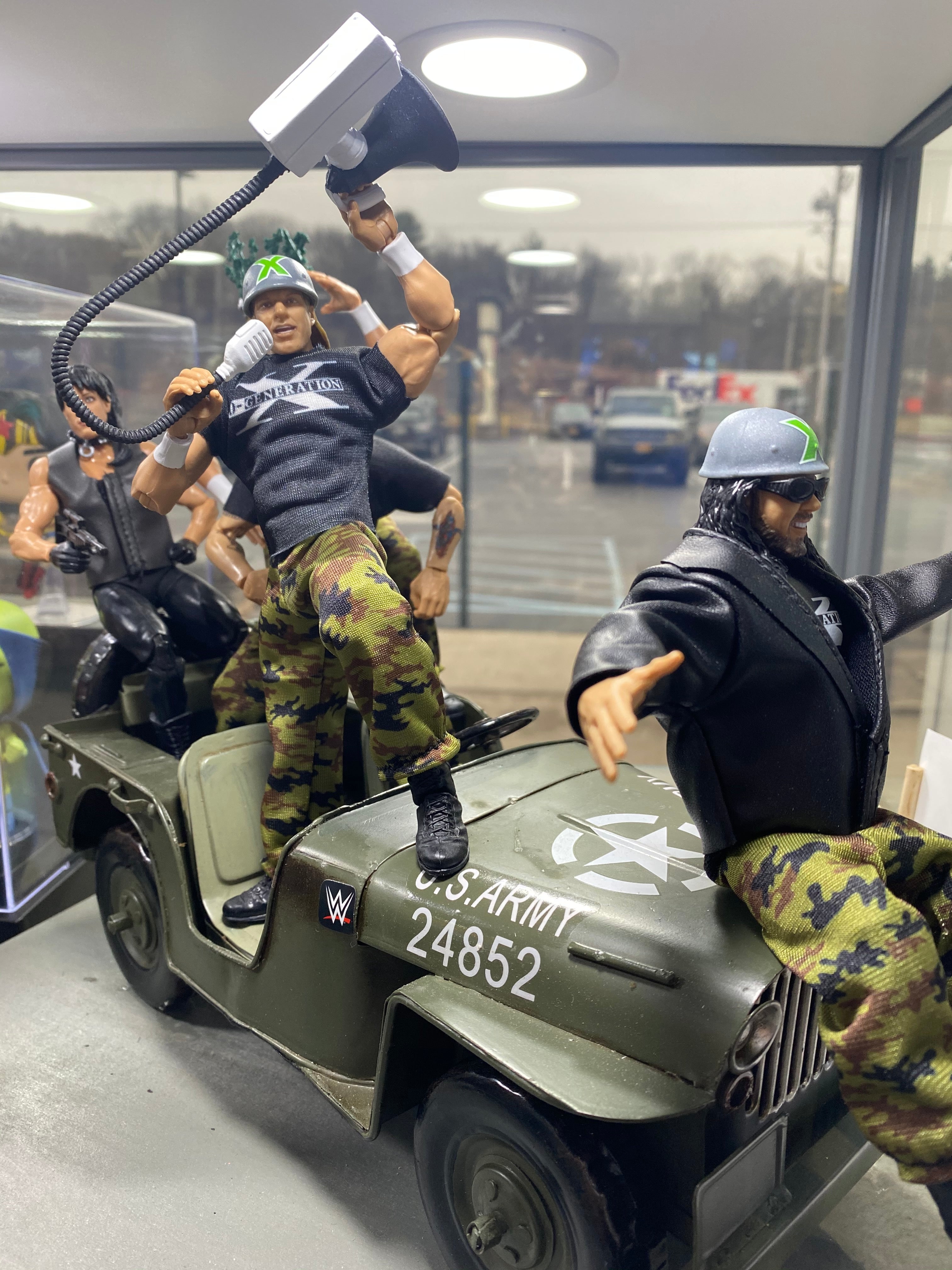WWE DX Army Figure Art display