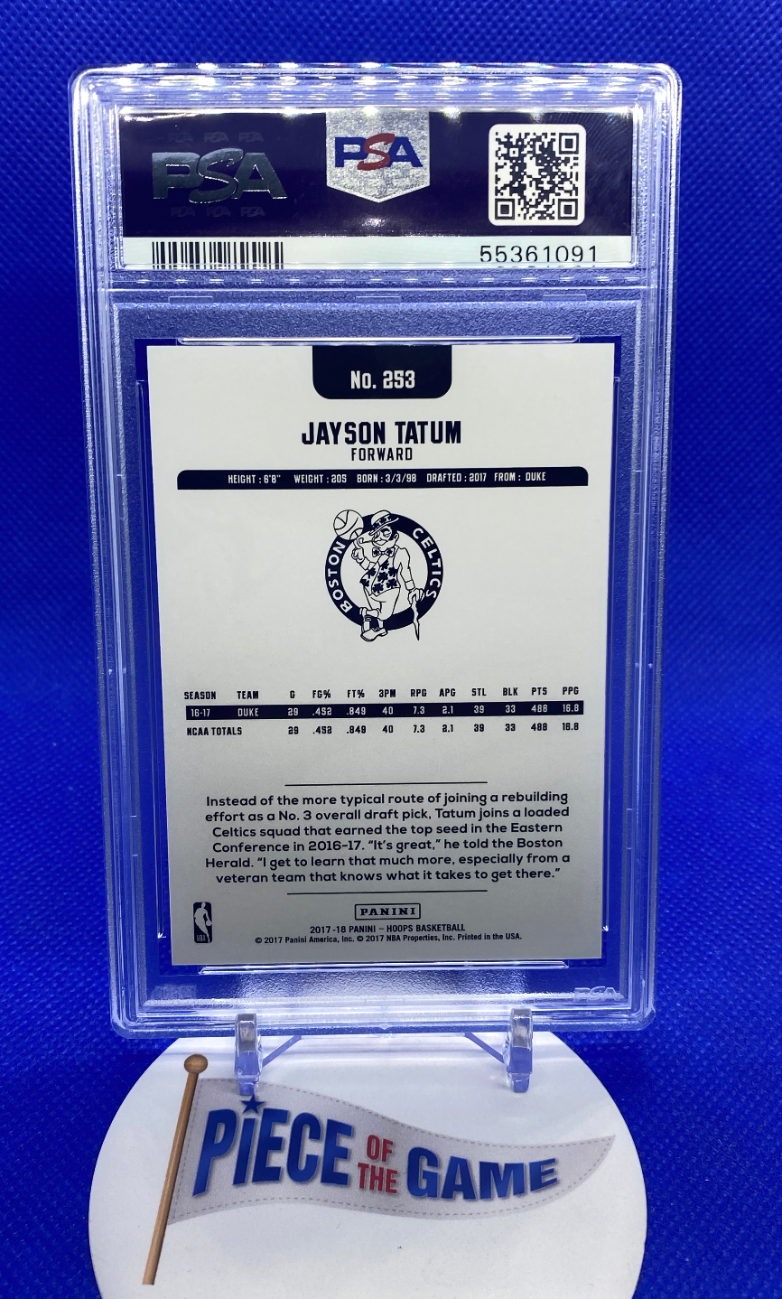Jayson Tatum 2017-18 Panini Hoops PSA 9