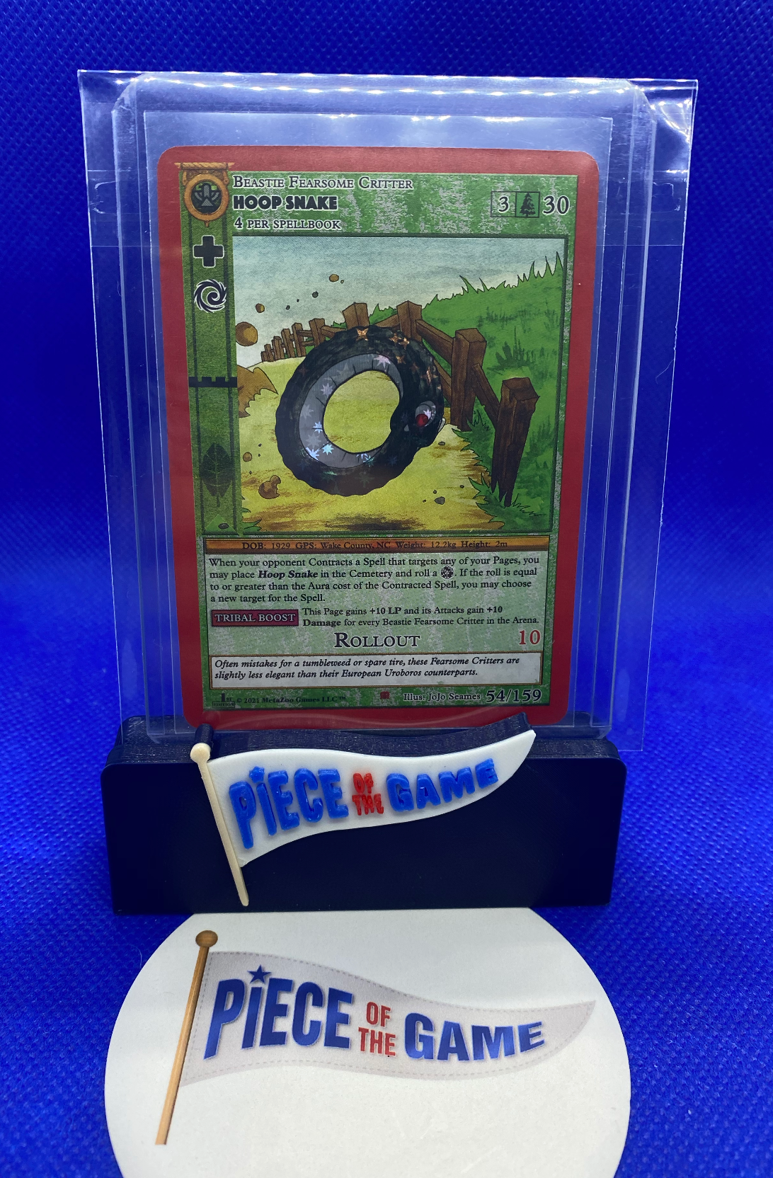 2021 1st Edition MetaZoo Hoop Snake reverse holo 54/159