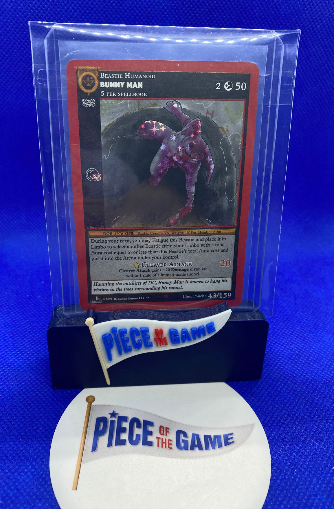 2021 1st Edition MetaZoo Bunny Man reverse holo 43/159