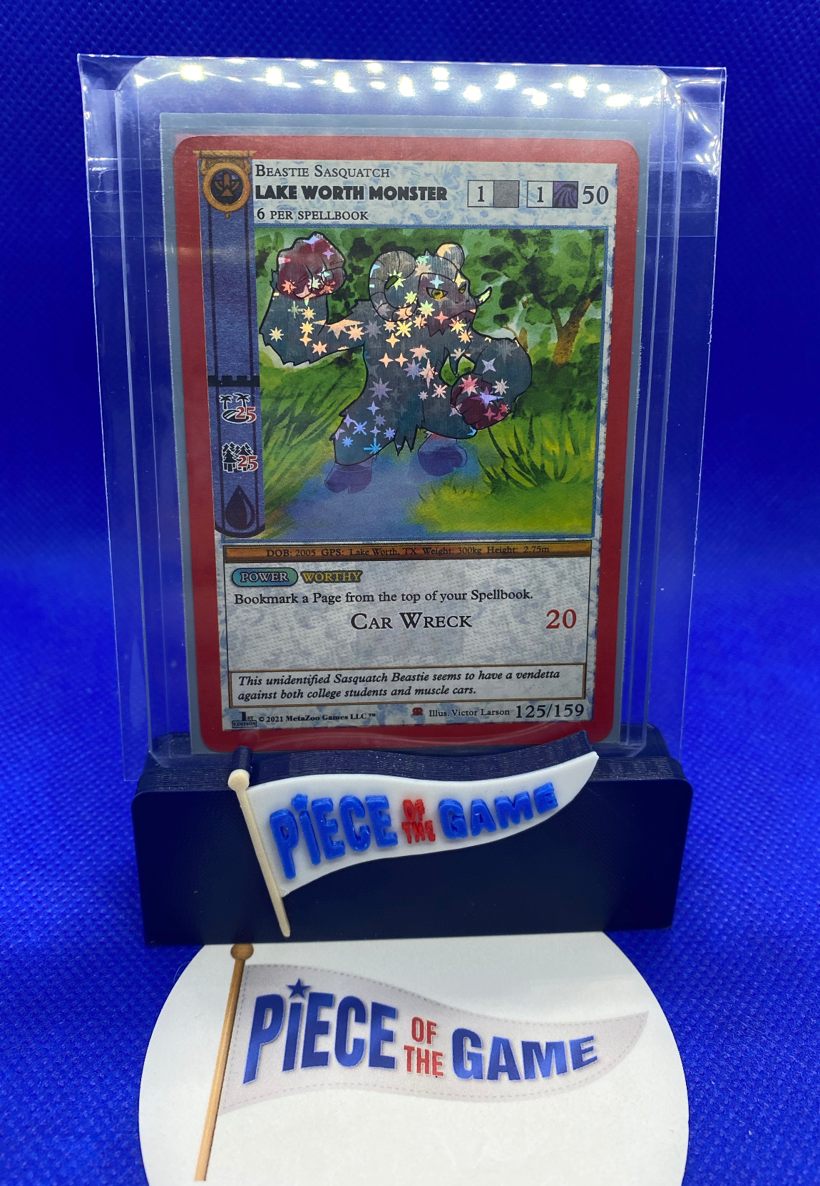 2021 1st Edition MetaZoo Lake Worth Monster reverse holo 125/159