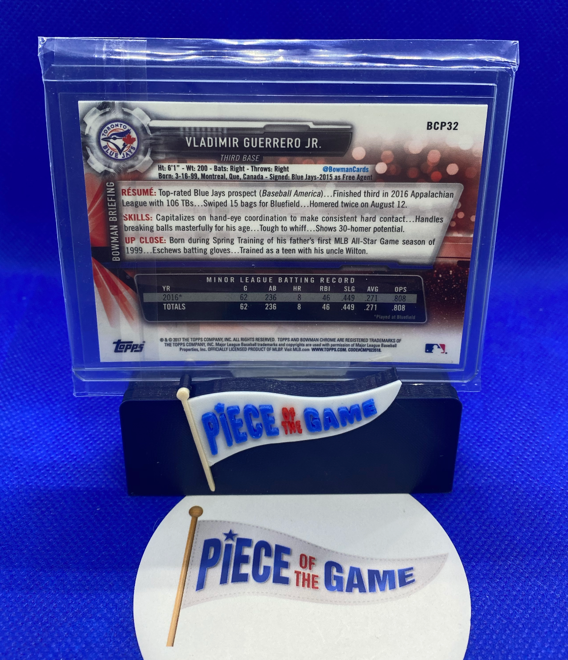 Vladimir Guerrero Jr. 2017 Bowman Chrome Mojo