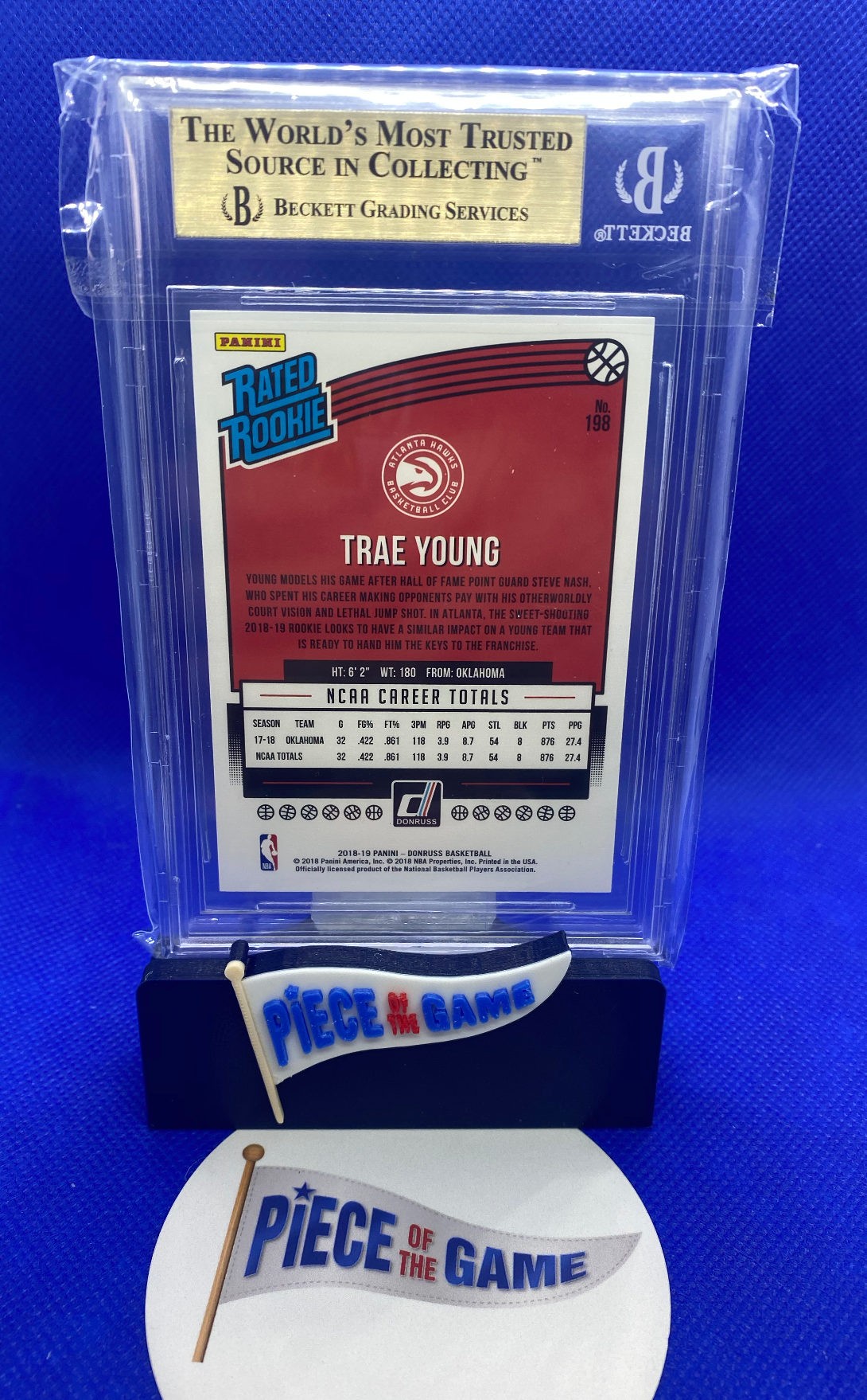 2018 Panini Donruss Trae Young BGS 9.5