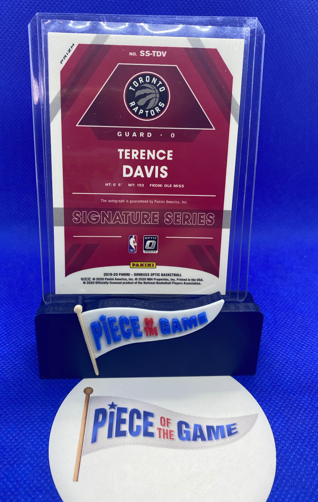 2019-20 Panini Donruss Optic Signature Series Terence Davis prizm auto