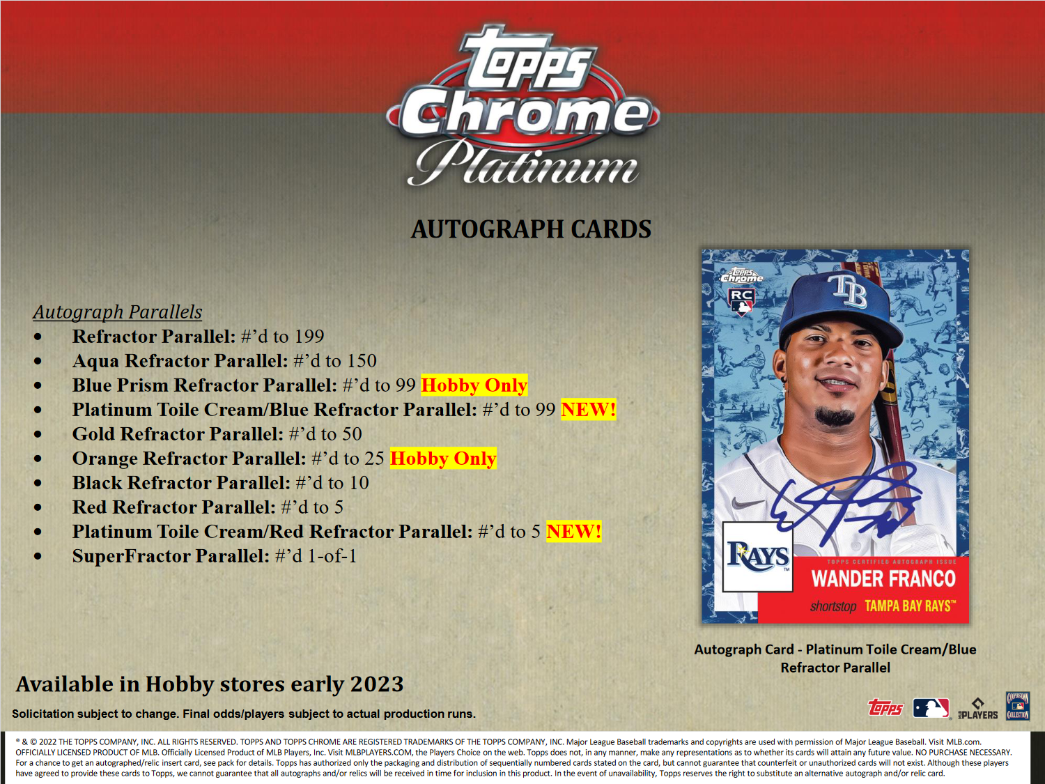 2022 Topps Chrome Platinum Anniversary Baseball Hobby Box