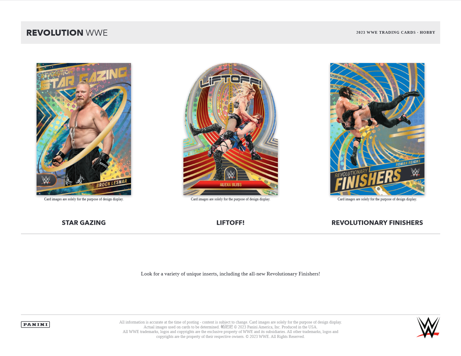 2023 Panini Revolution WWE Hobby 8 Box Case