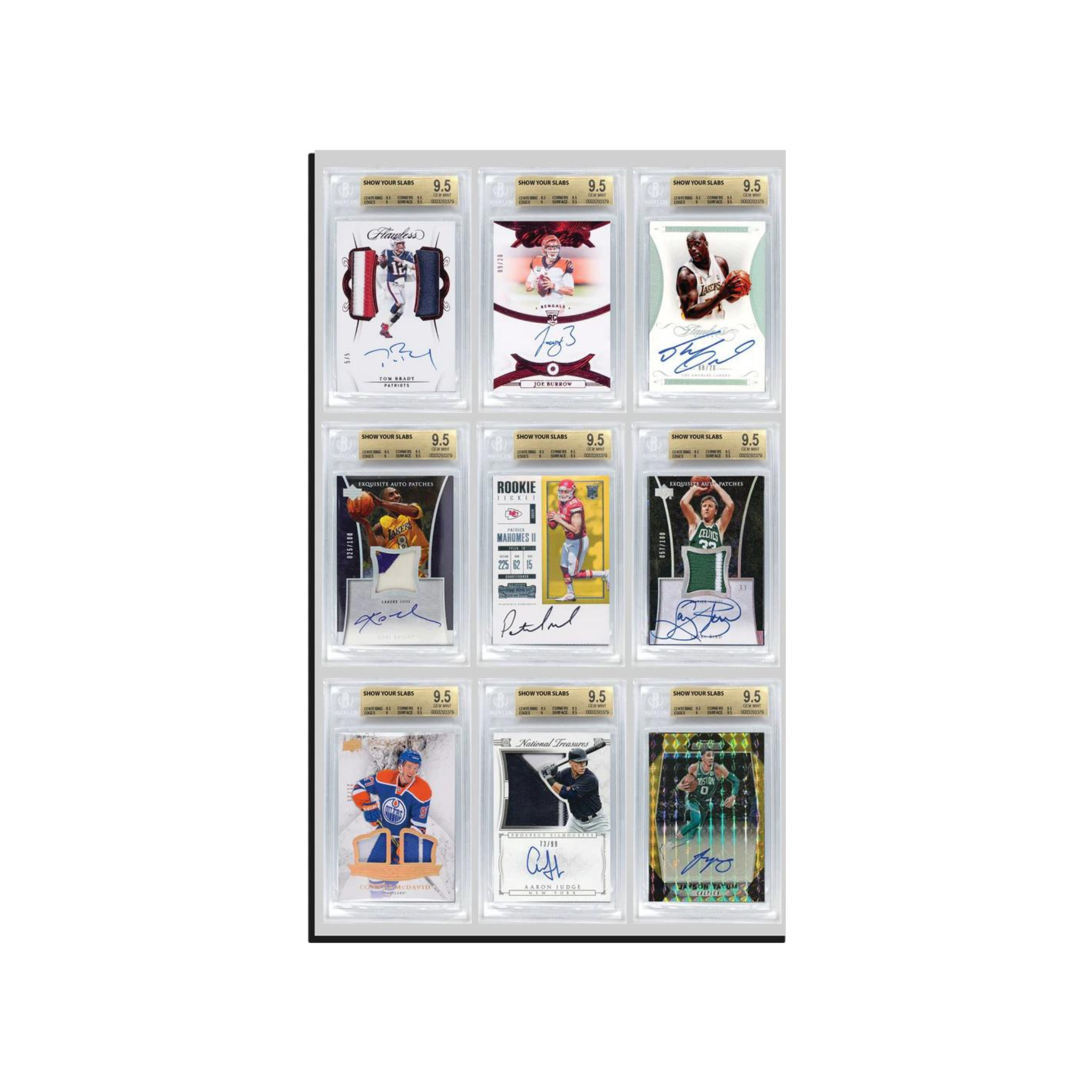 Show Your Slabs BGS 9 GRADED CARDS DISPLAY