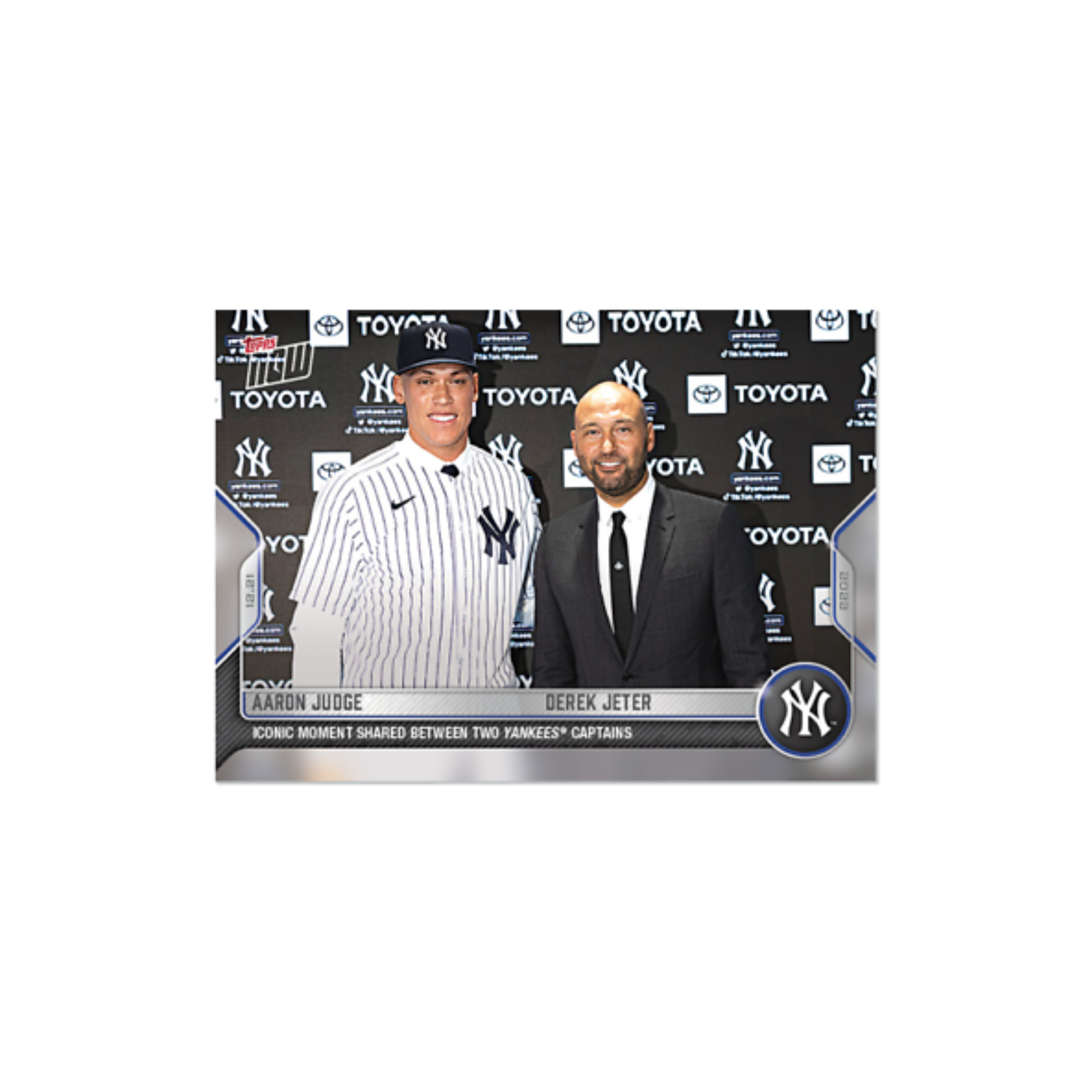 2022 MLB TOPPS NOW Card #OS55 Aaron Judge/Derek Jeter Two Captains