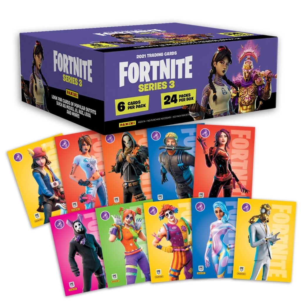Pack de 26 cartes Panini Fortnite Trading Cards International - Carte à Pack de 26 cartes Panini Fortnite Trading Cards International - Carte à