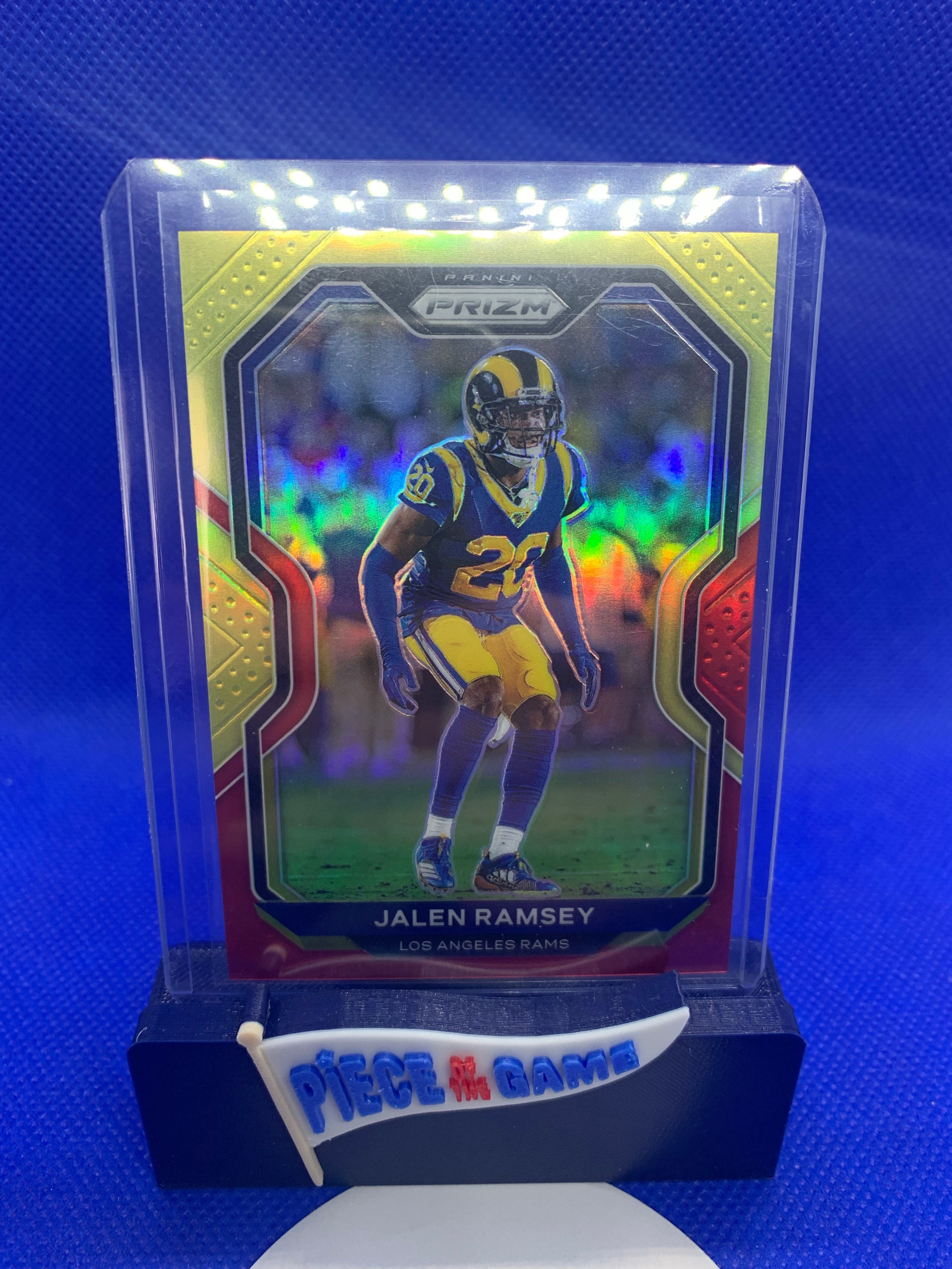 2020 Panini Prizm Jalen Ramsey Red/Yellow Prizm 26/49