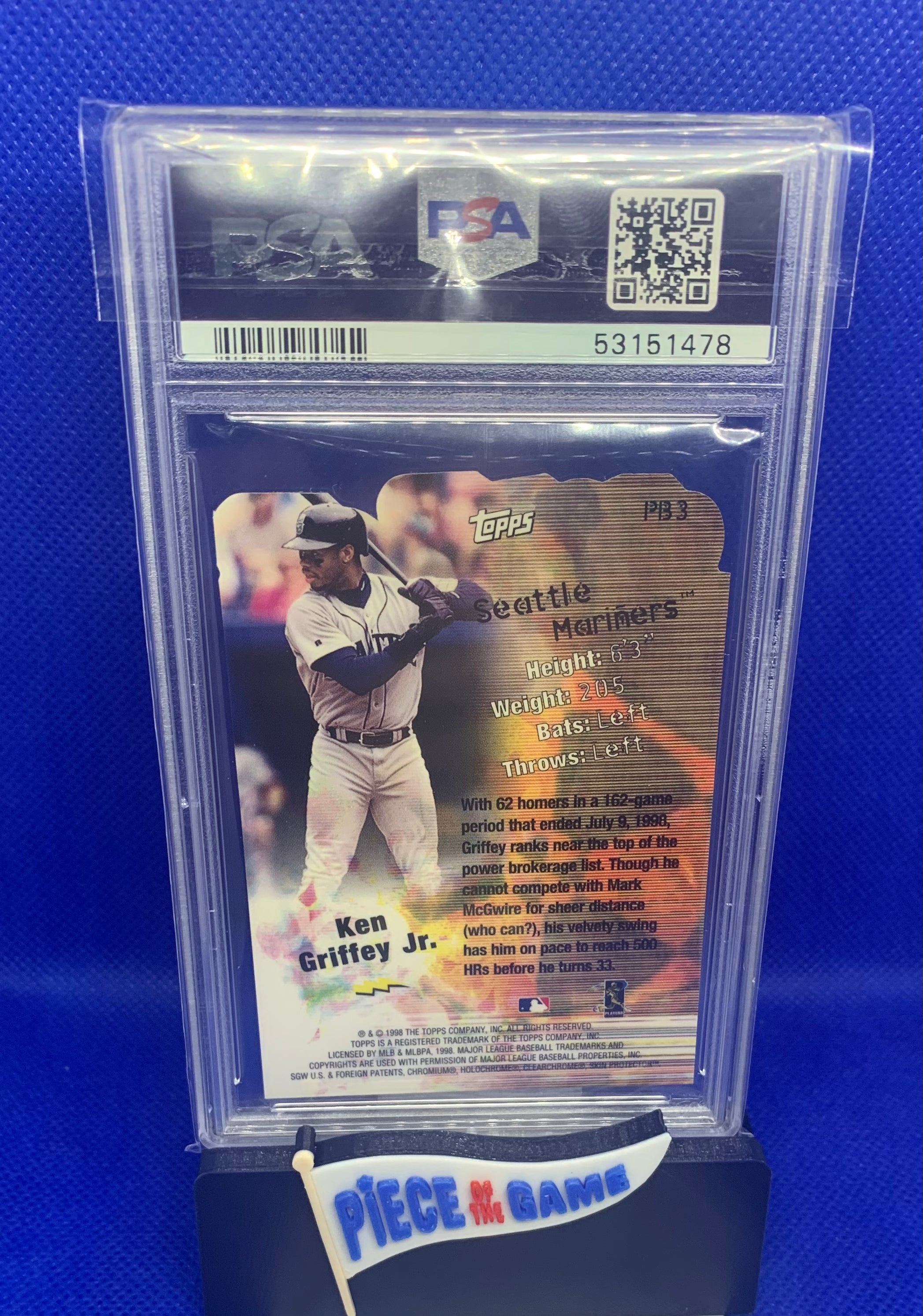KEN GRIFFEY JR. 1999 Topps Power Brokers PSA 9 MINT Seattle Mariners
