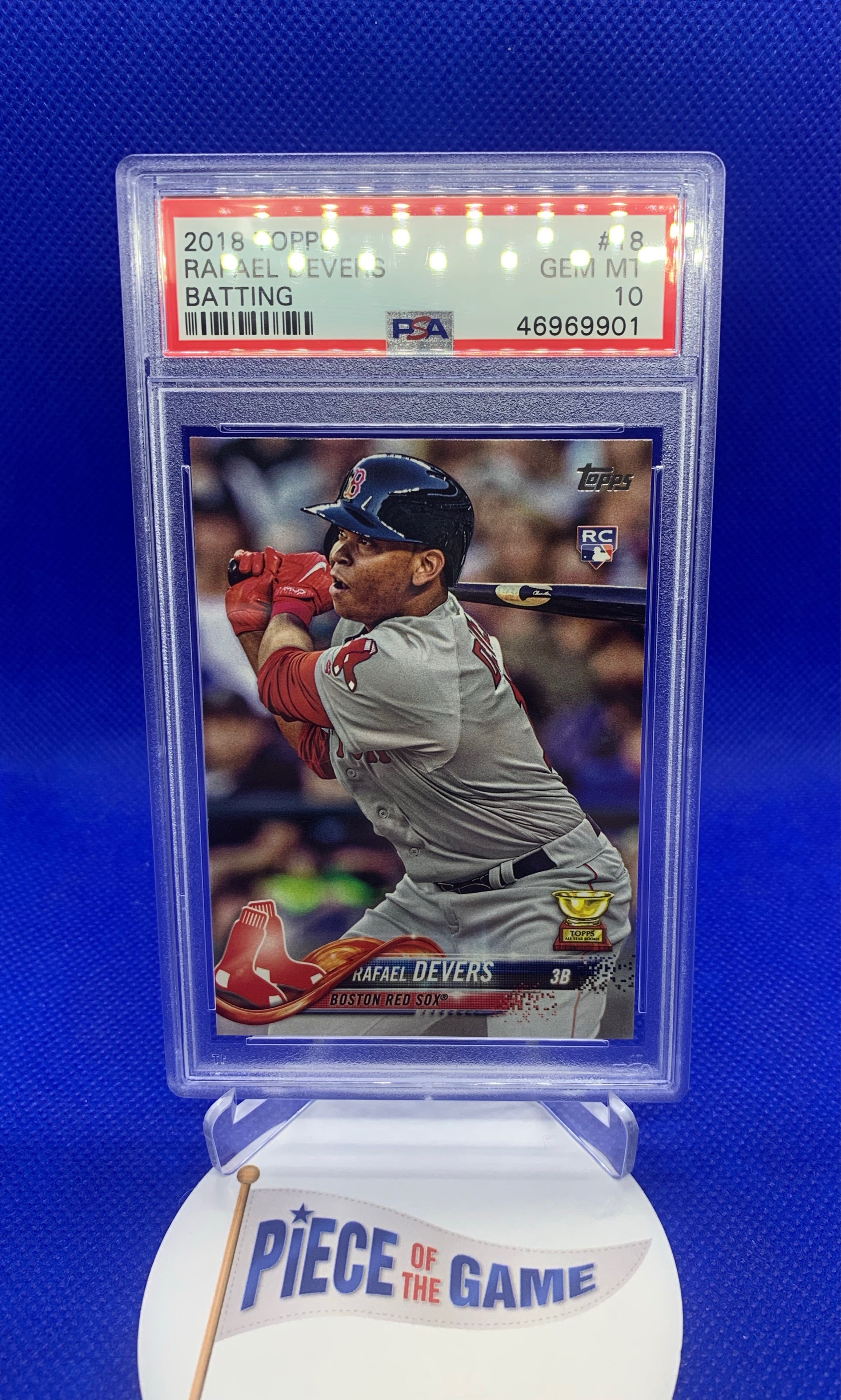Rafael Devers 2018 Topps Series 1 PSA 10 Batting RC