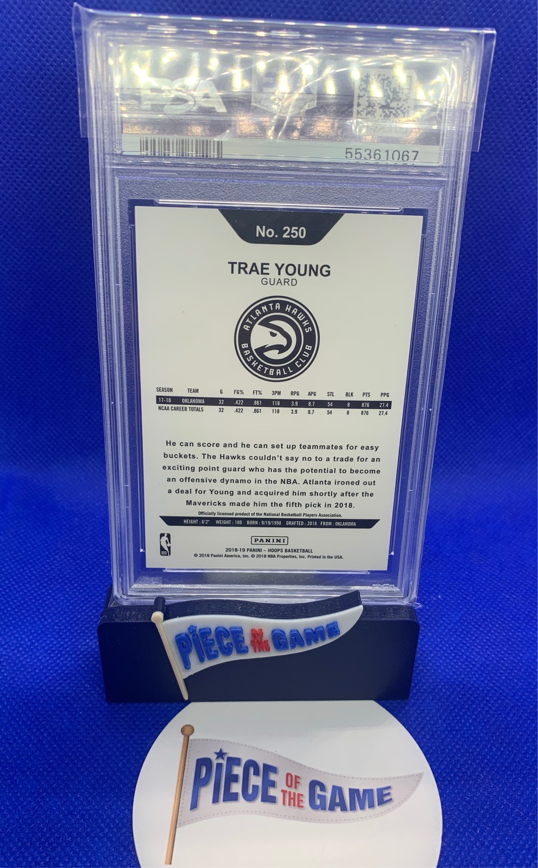 2018 Panini Hoops Trae Young PSA 9