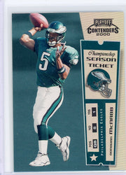 Donovan McNabb 2000 Playoff Contenders foil #'d 007/100