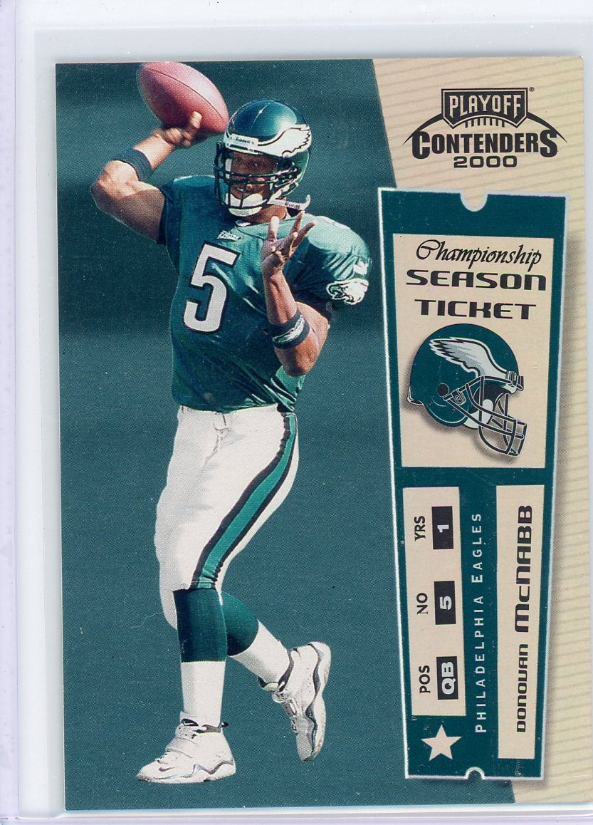 Donovan McNabb 2000 Playoff Contenders foil #'d 007/100