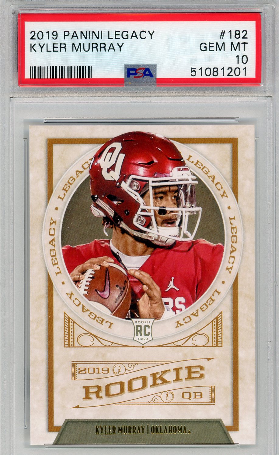 PSA 10 Panini deals Prizm Kyler Murray Rookie!!!