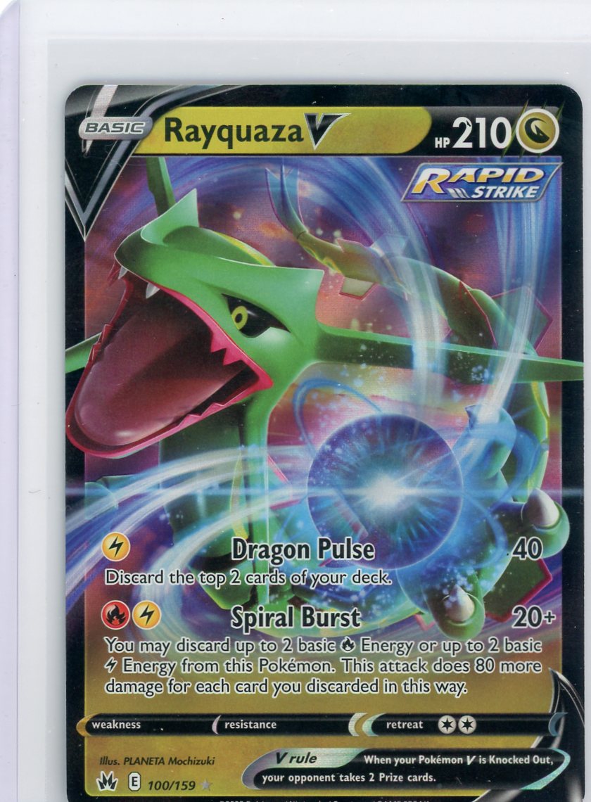 pokemon card value rayquaza Rayquaza V 100/159 Ultra Rare – Piece Of The Game