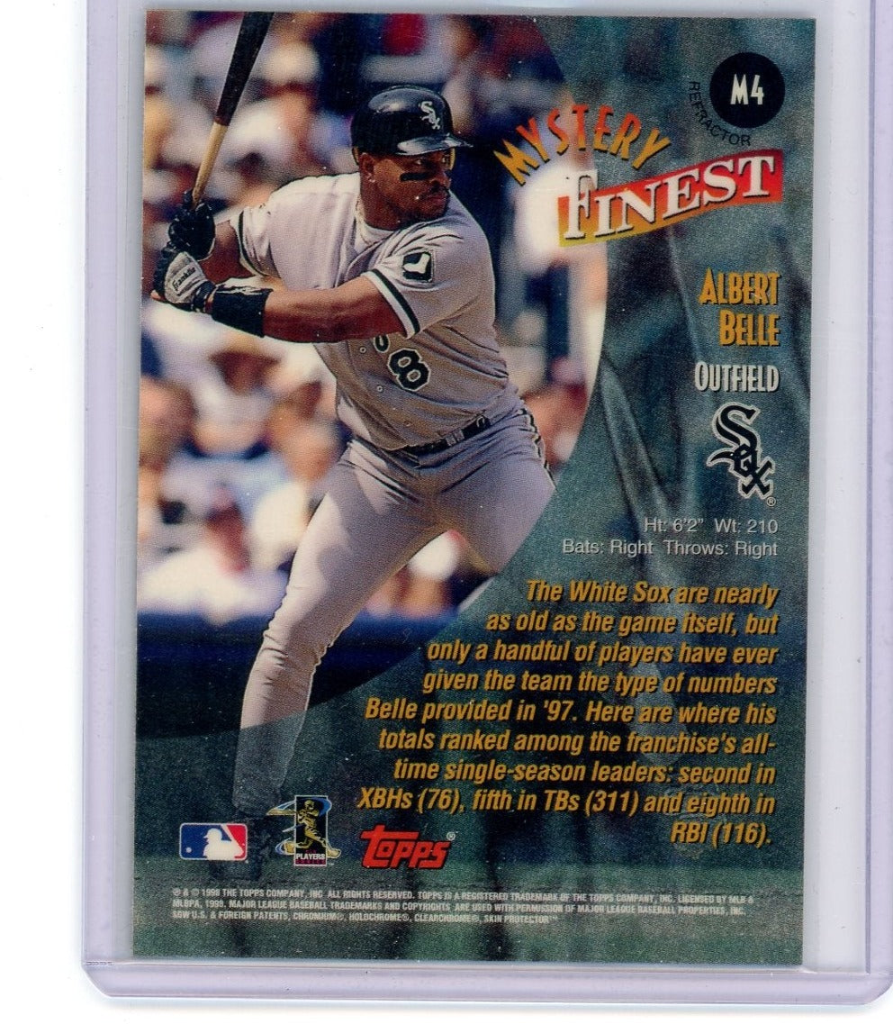 Albert Belle 1998 Topps Mystery Finest refractor #M4