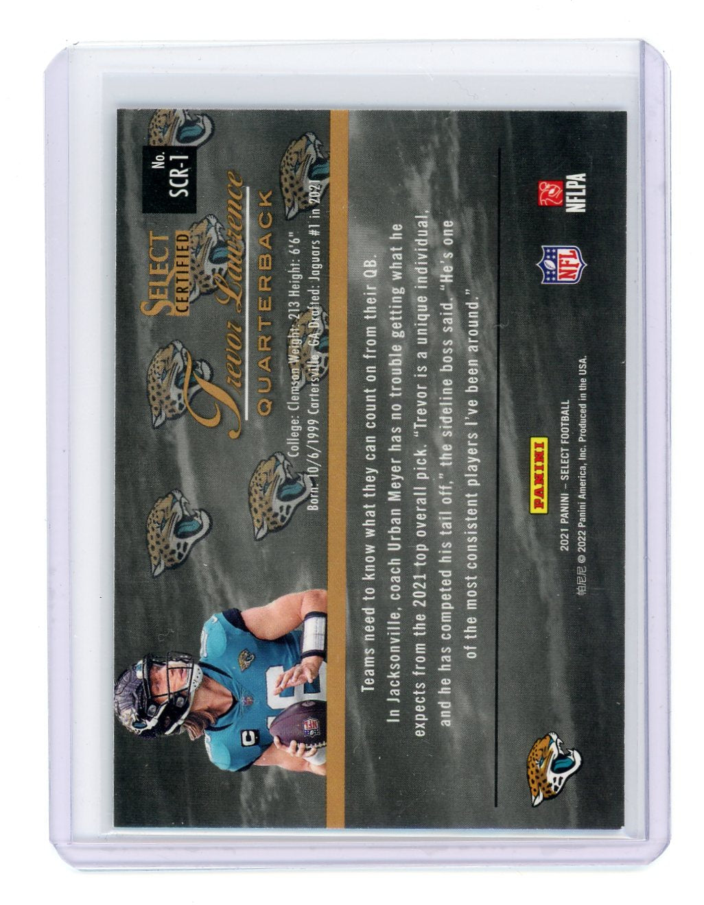 Trevor Lawrence 2021 Panini Select-Select Certified Rookies