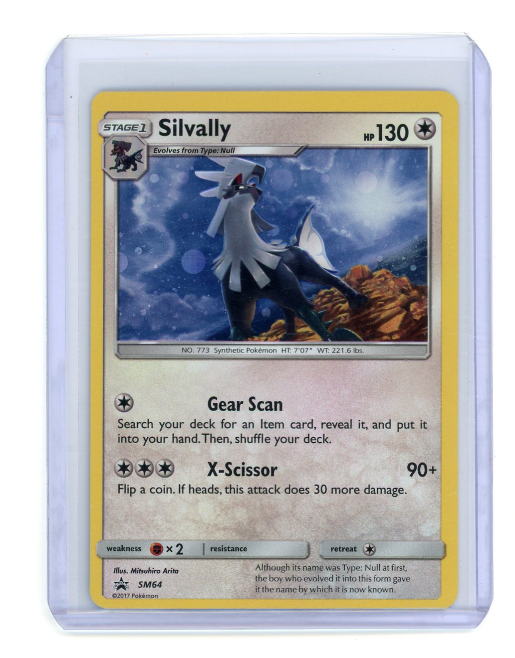 Silvally 2017 Pokémon Black Star Promo holo SM64