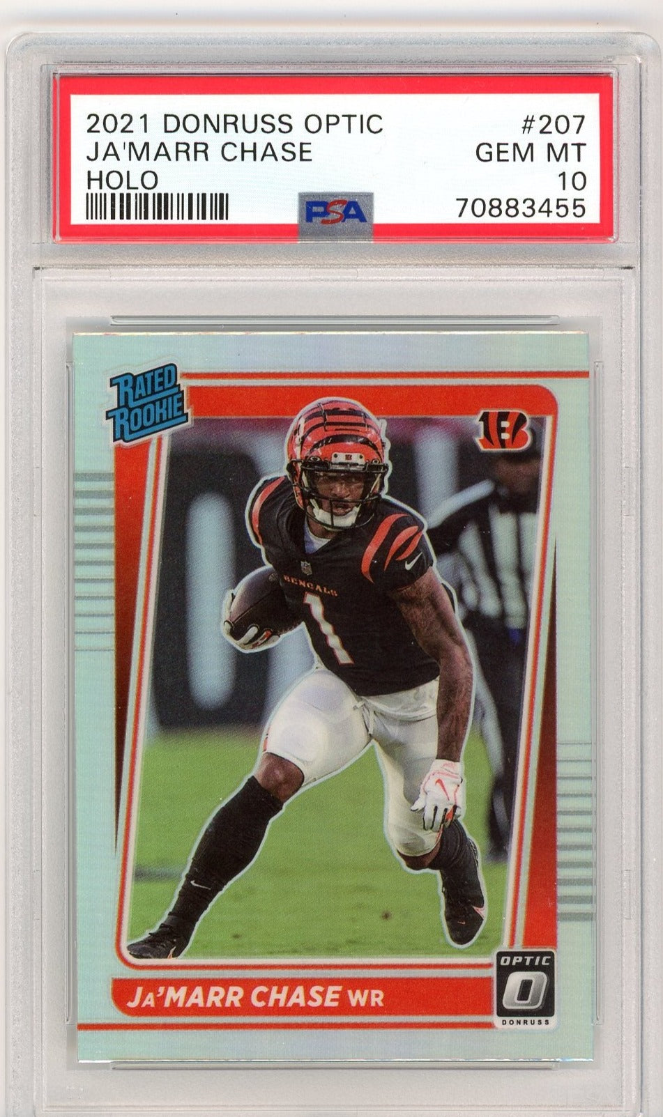 Ja'Marr Chase 2021 Panini Illusions #65 RC (PSA 10)